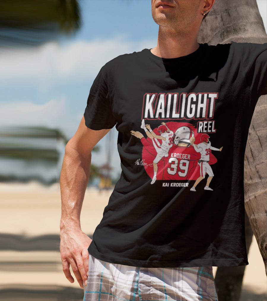 Kailight Reel Kai Kroeger 39 South Carolina Gamecocks Football T-Shirt