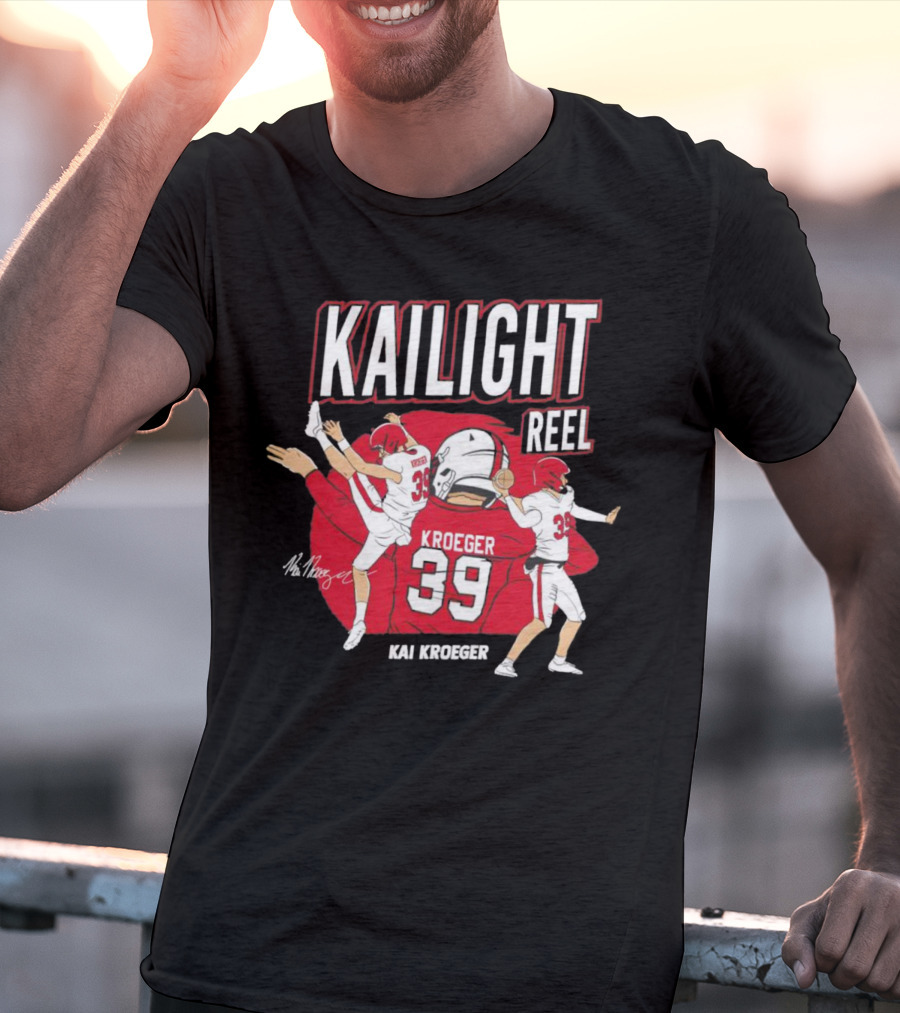 Kailight Reel Kai Kroeger 39 South Carolina Gamecocks Football T-Shirt