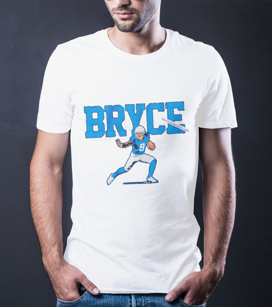 Bryce Young Pose Carolina Panthers Football T-Shirt