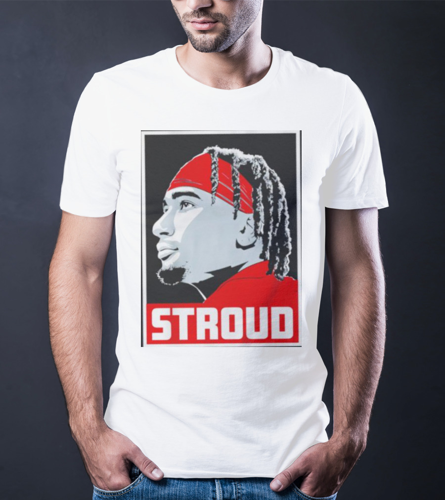 C.J. Stroud Ohio State Buckeyes Portrait Stroud T-Shirt