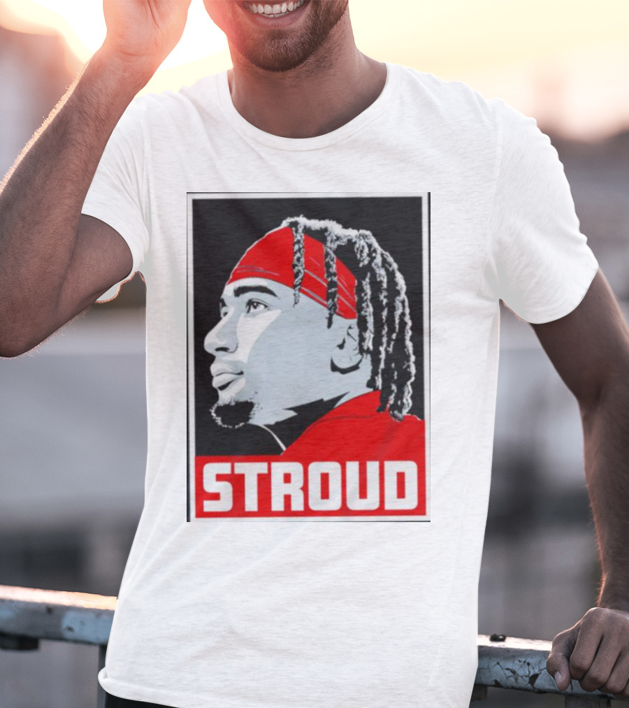C.J. Stroud Ohio State Buckeyes Portrait Stroud T-Shirt