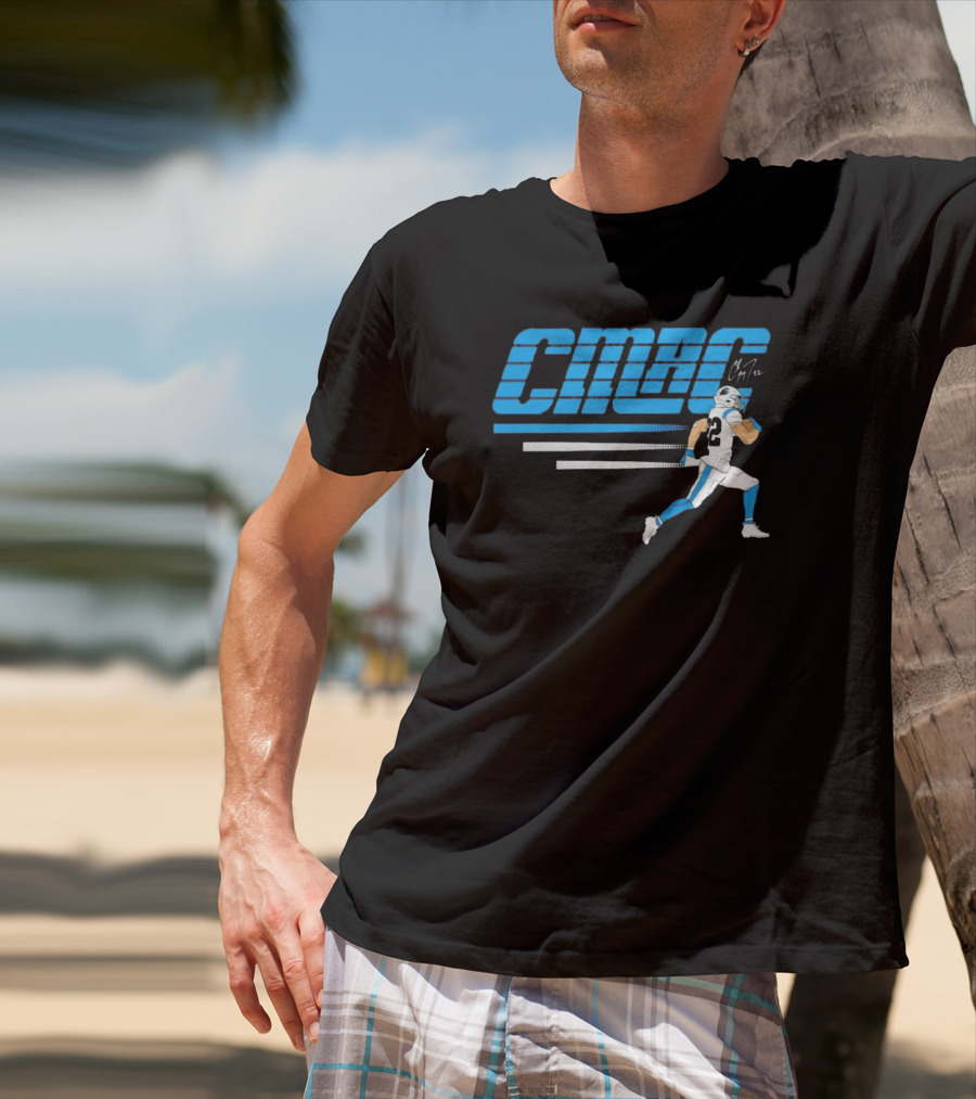 C-Mac Christian McCaffrey Running Carolina Panthers T-Shirt