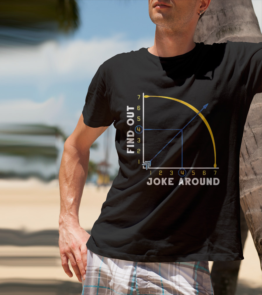 Denver Nuggets Joke Around Find Out Graph Chart T-Shirt