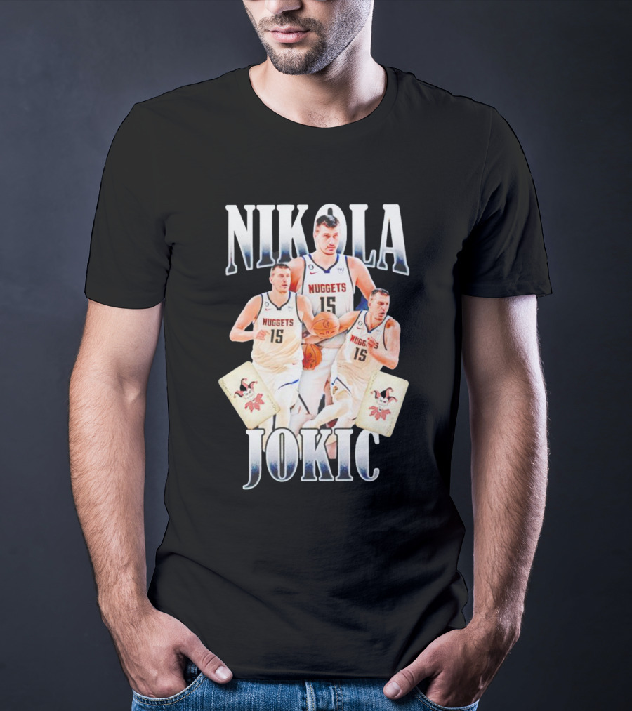 Nikola Jokic Nuggets NBA Joker Playing Cards T-Shirt
