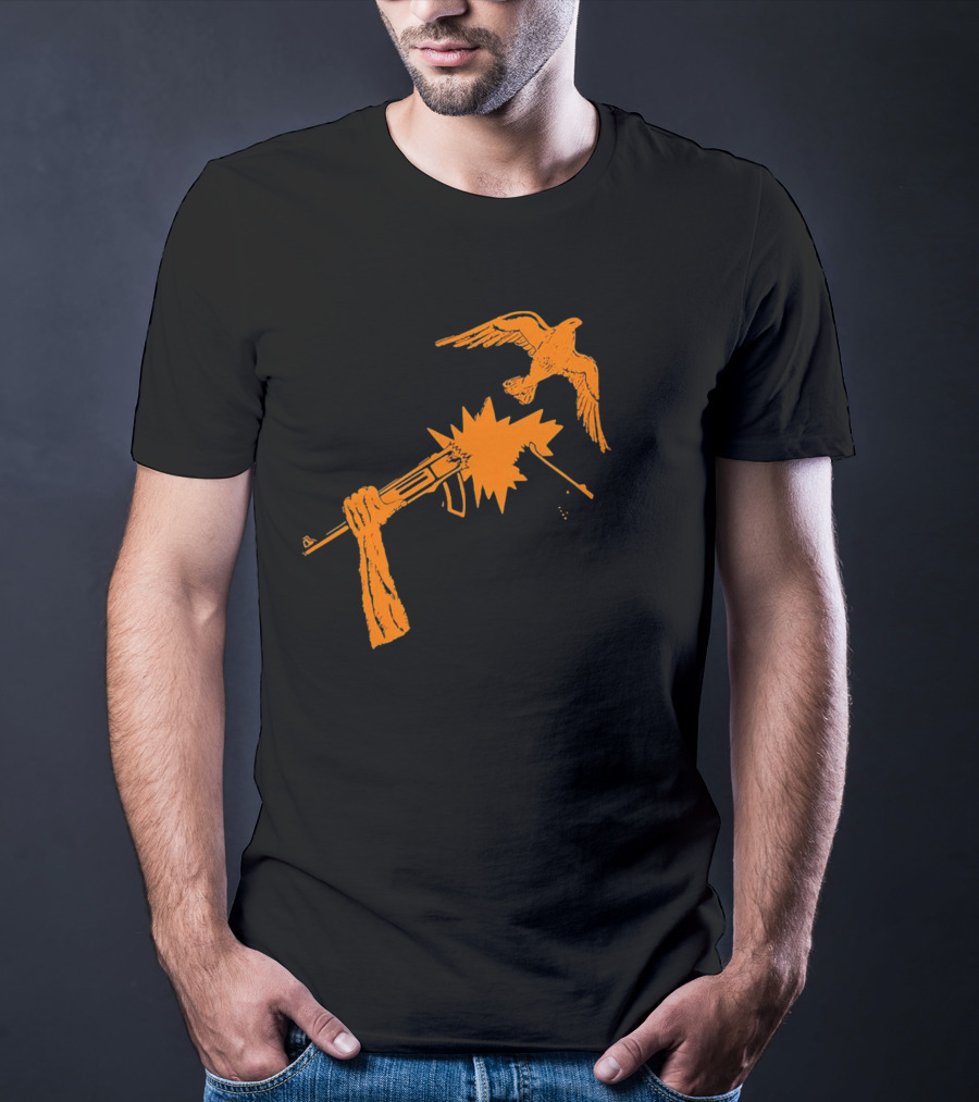 Anti War Gun And Dove Explosive Encounter T-Shirt