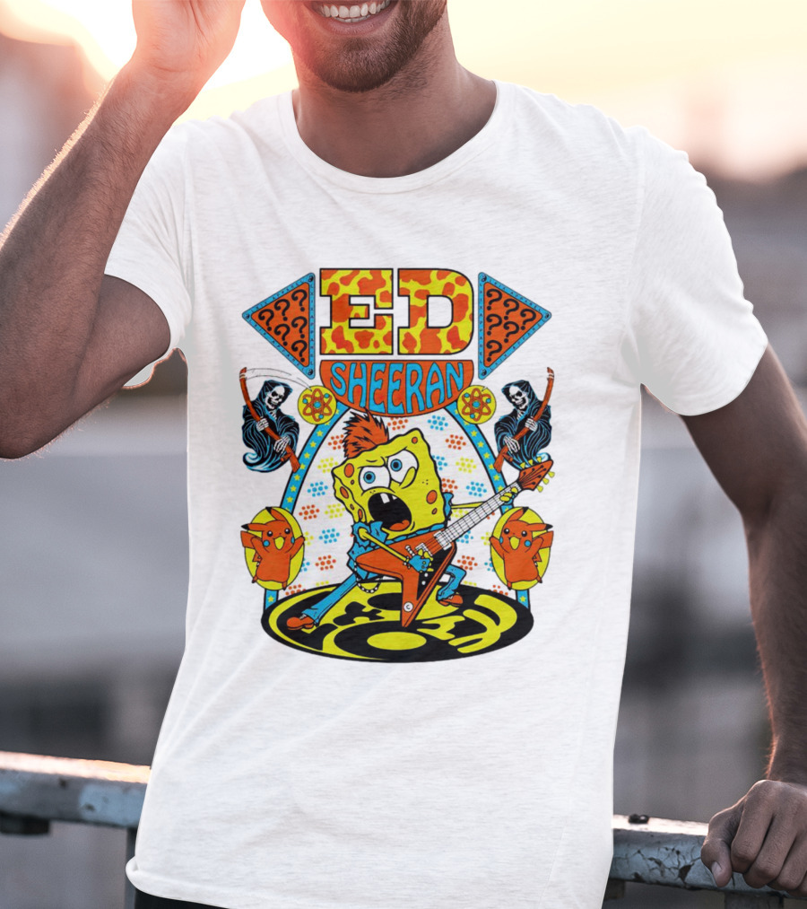 Ed Sheeran Spongebob Rock Band Fusion T-Shirt