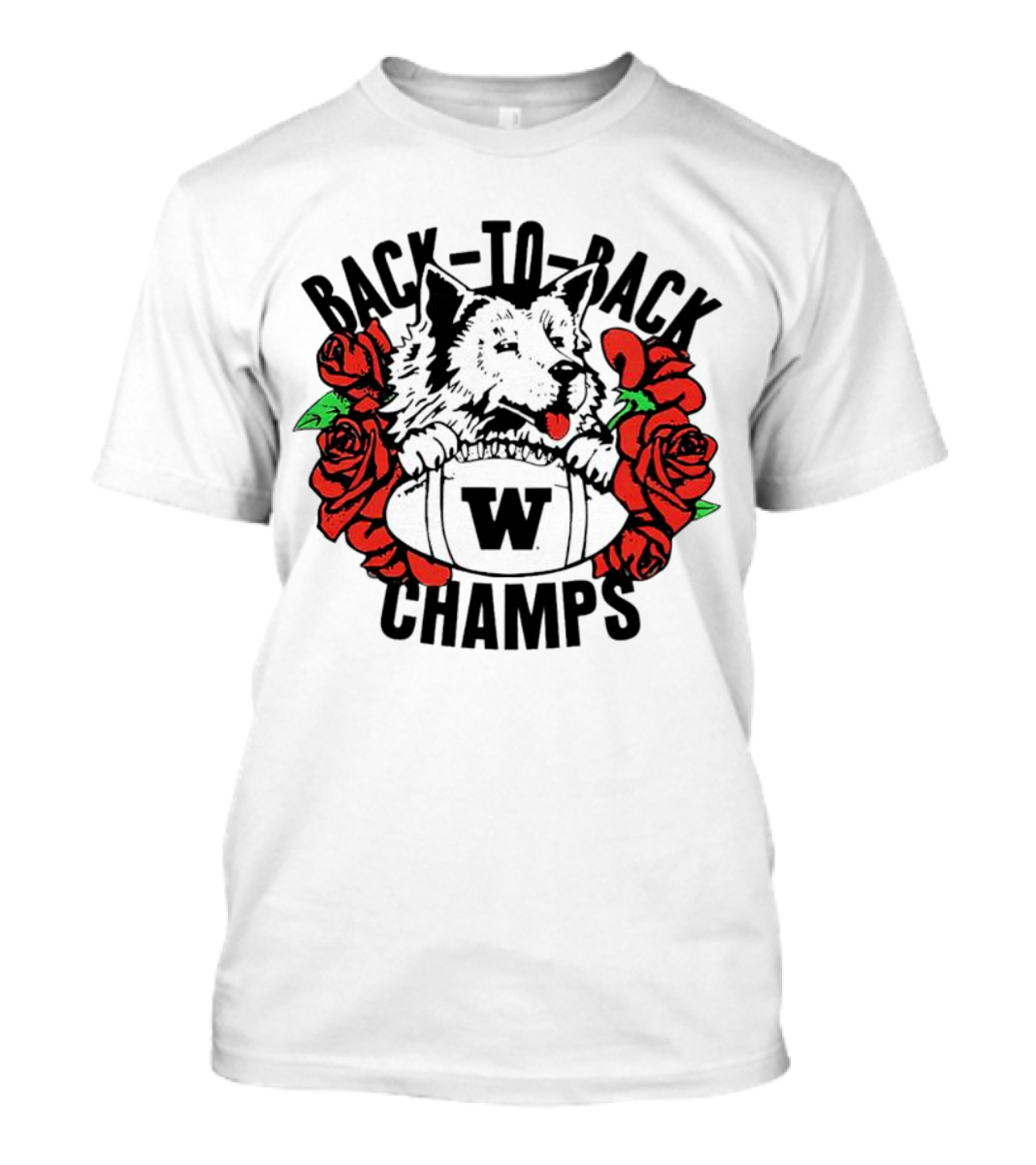 Back To Back Champs Washington Huskies 91 W 92 T-Shirt