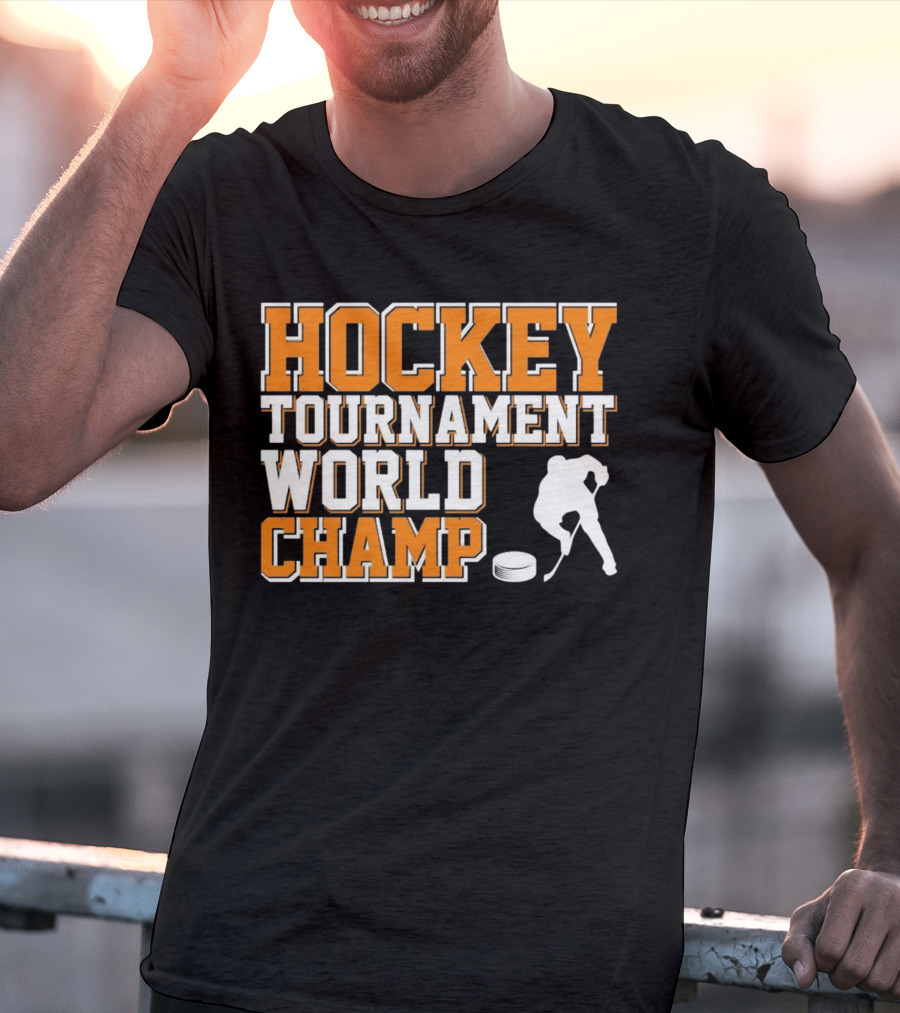 Hockey Tournament World Champ Sunset T-Shirt