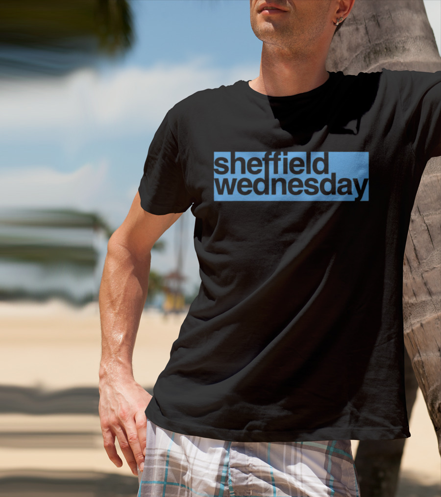 Sheffield Wednesday Blue Background T-Shirt