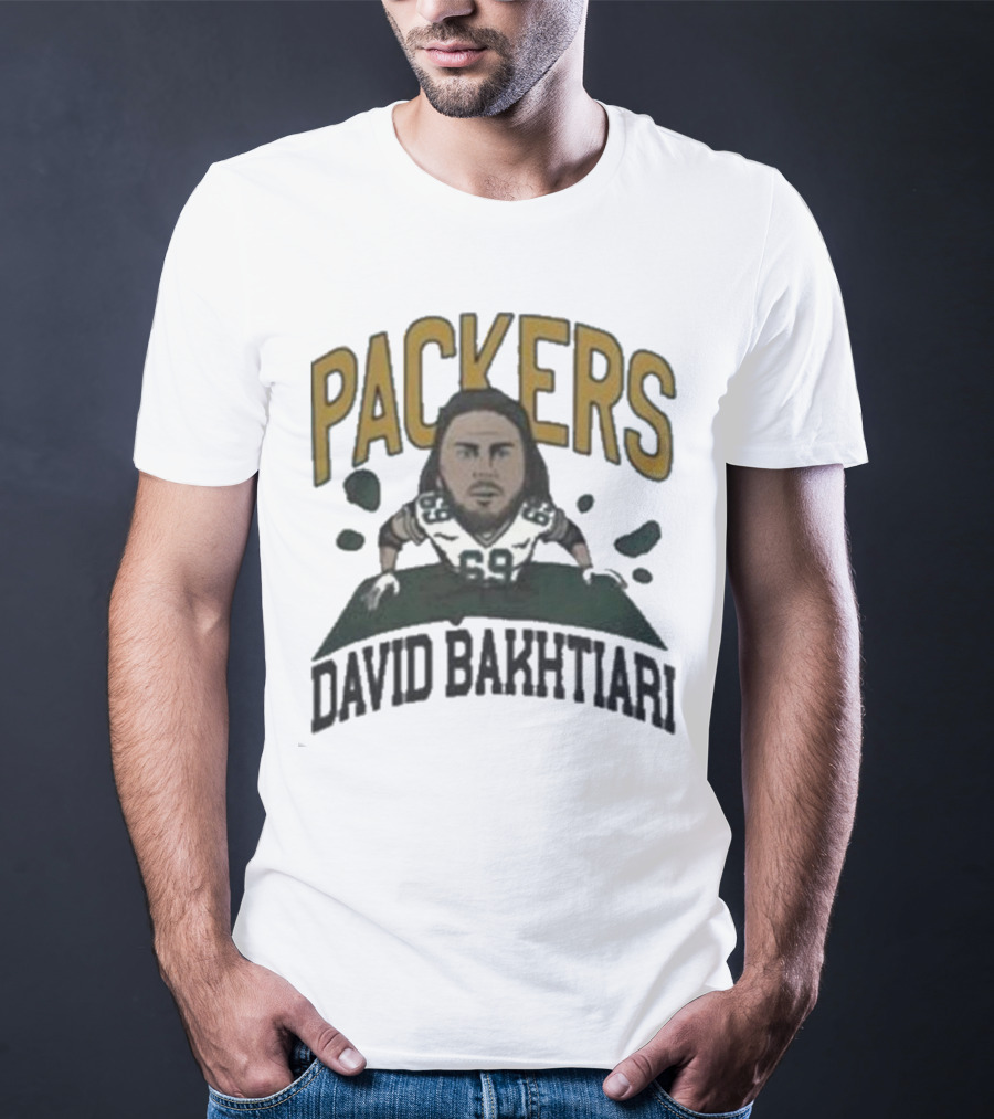 Packers David Bakhtiari Caricature T-Shirt