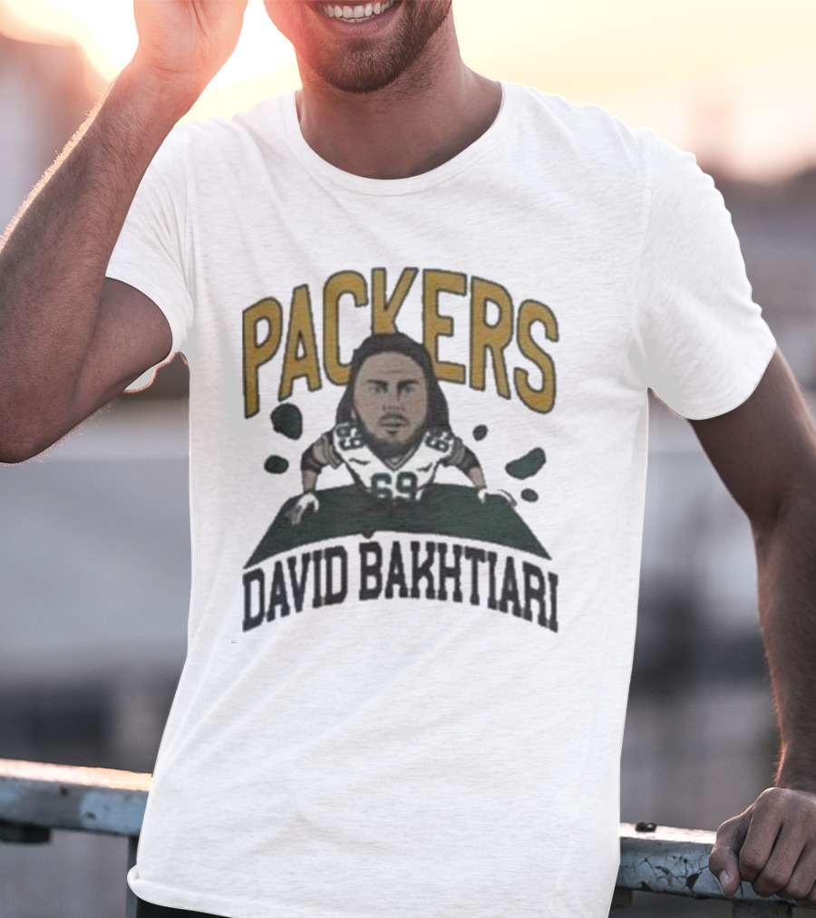 Packers David Bakhtiari Caricature T-Shirt