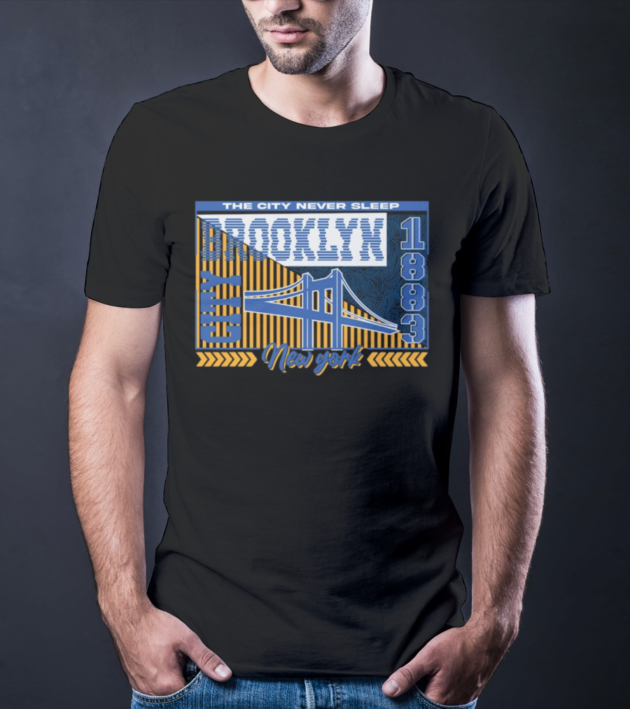 The City Never Sleep Brooklyn New York 1883 Bridge T-Shirt