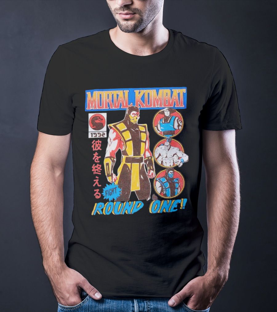 Mortal Kombat 1992 Fight Round One T-Shirt