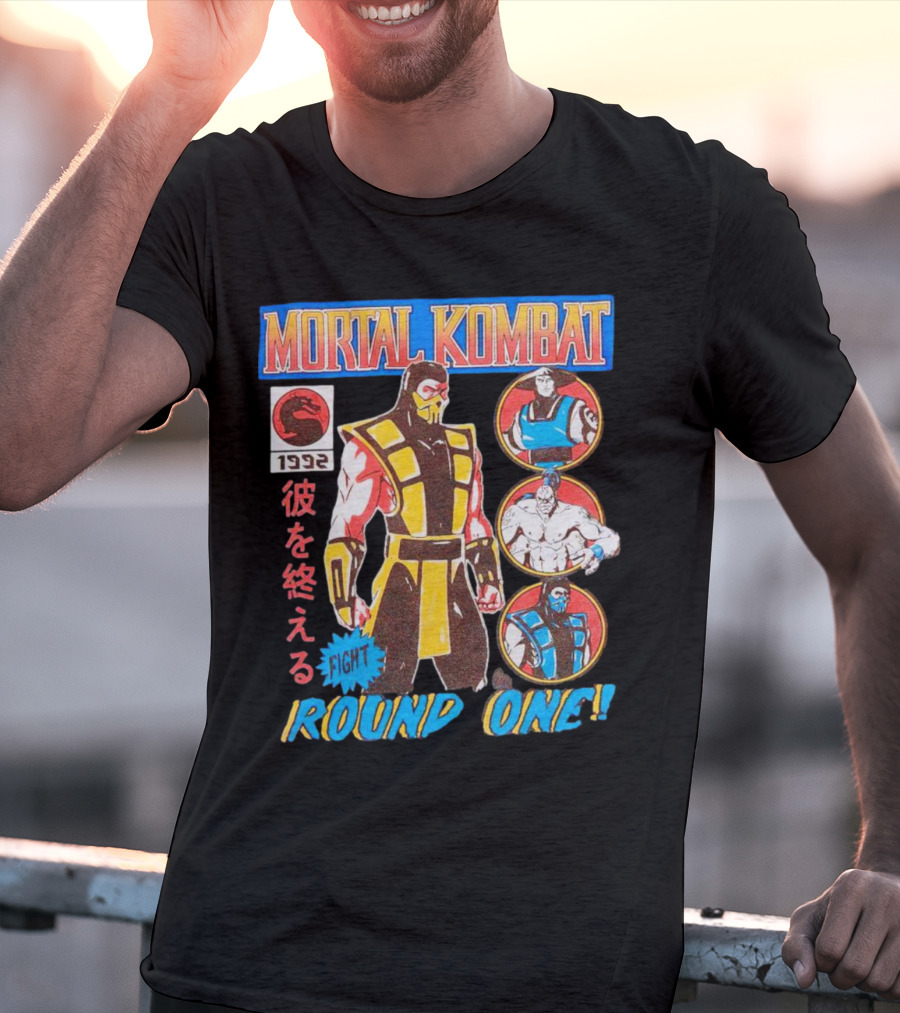Mortal Kombat 1992 Fight Round One T-Shirt