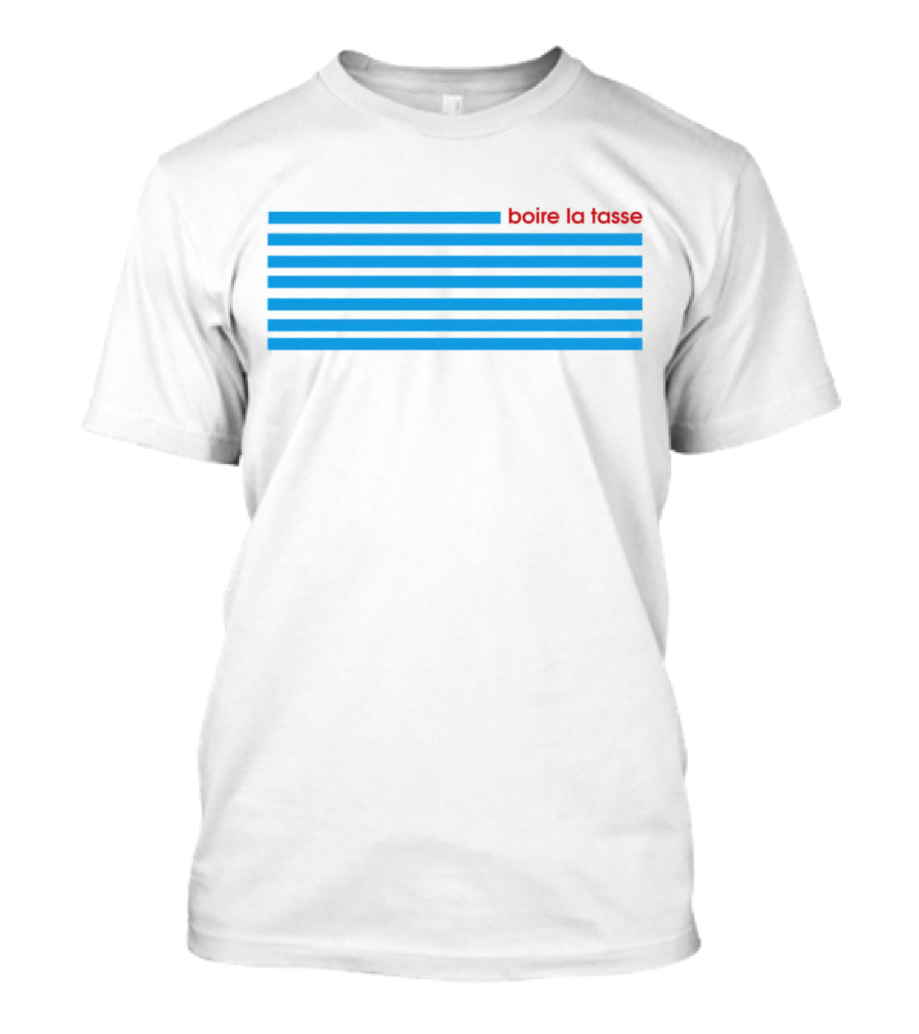 Boire La Tasse Striped Minimalist T-Shirt