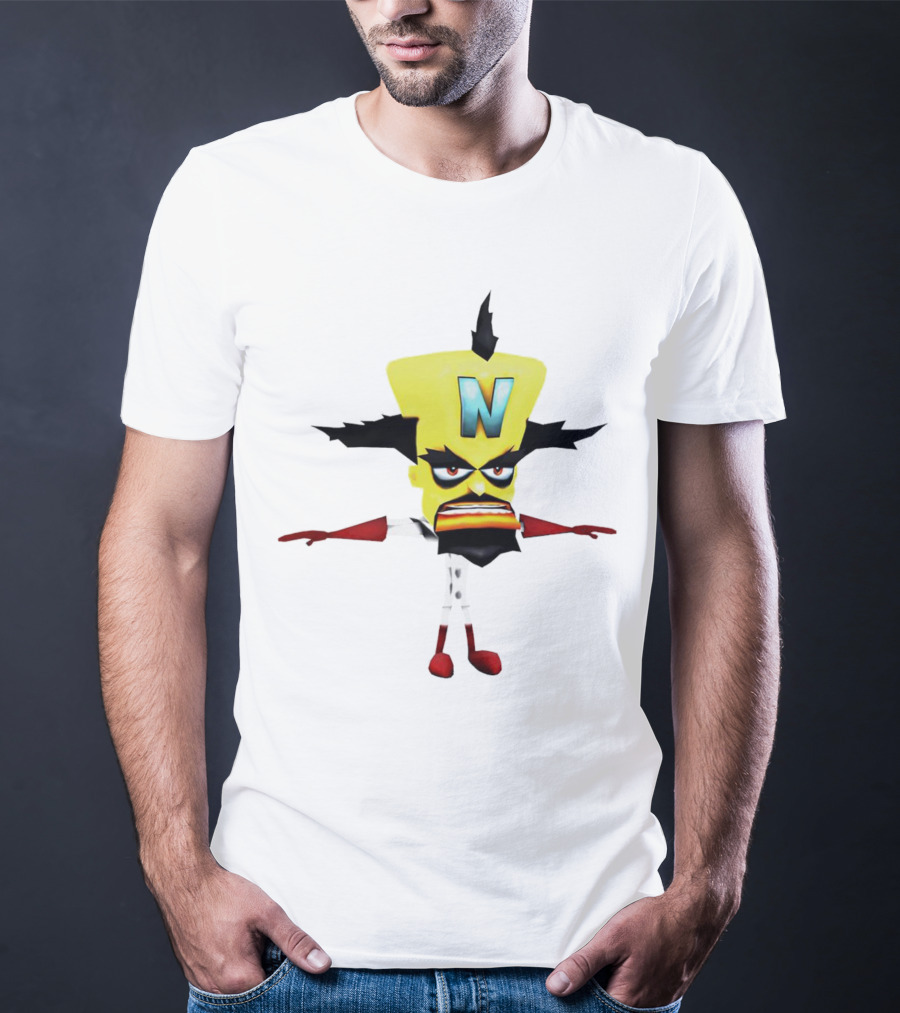 Doctor Neo Cortex Crash Bandicoot Character Villain Gaming T-Shirt