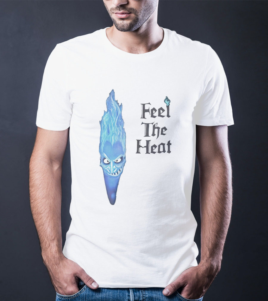 Hades Feel The Heat Blue Flame Head T-Shirt