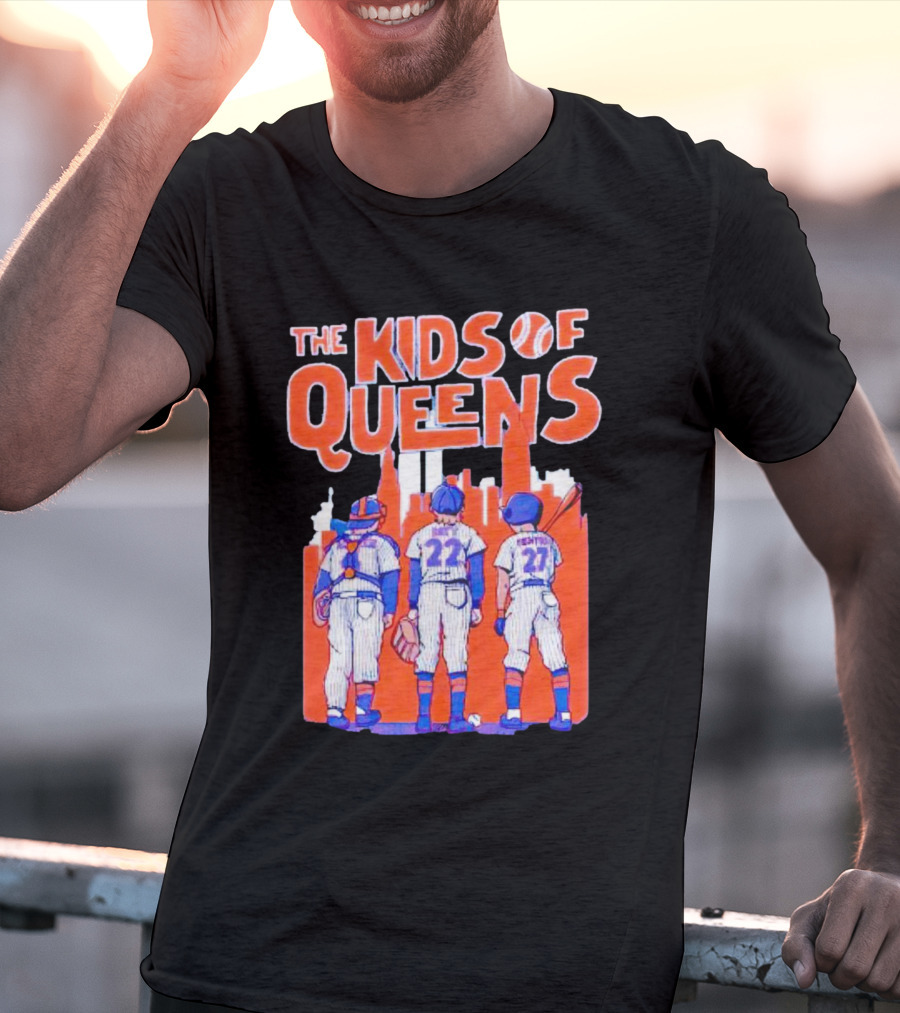 Francisco Alvarez Brett Baty Mark Vientos The Kids Of Queens New York Mets Players T-Shirt