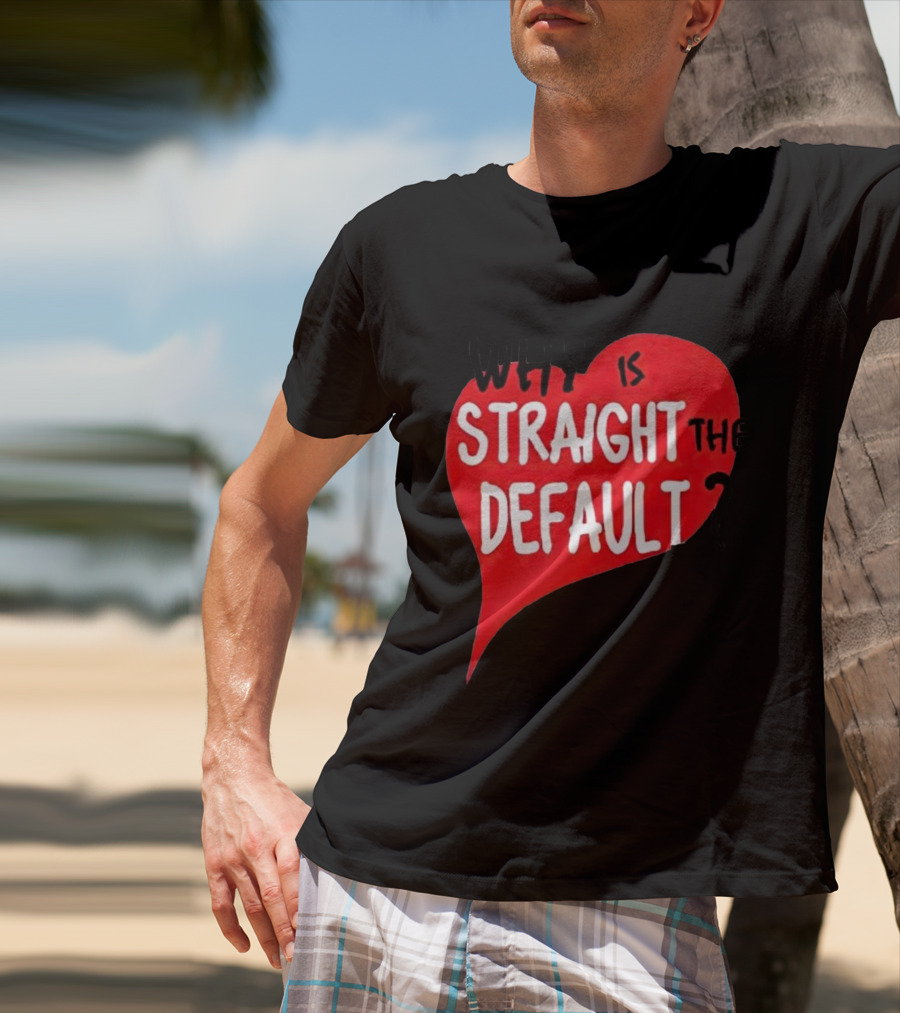 Why Is Straight The Default Question Heart T-Shirt