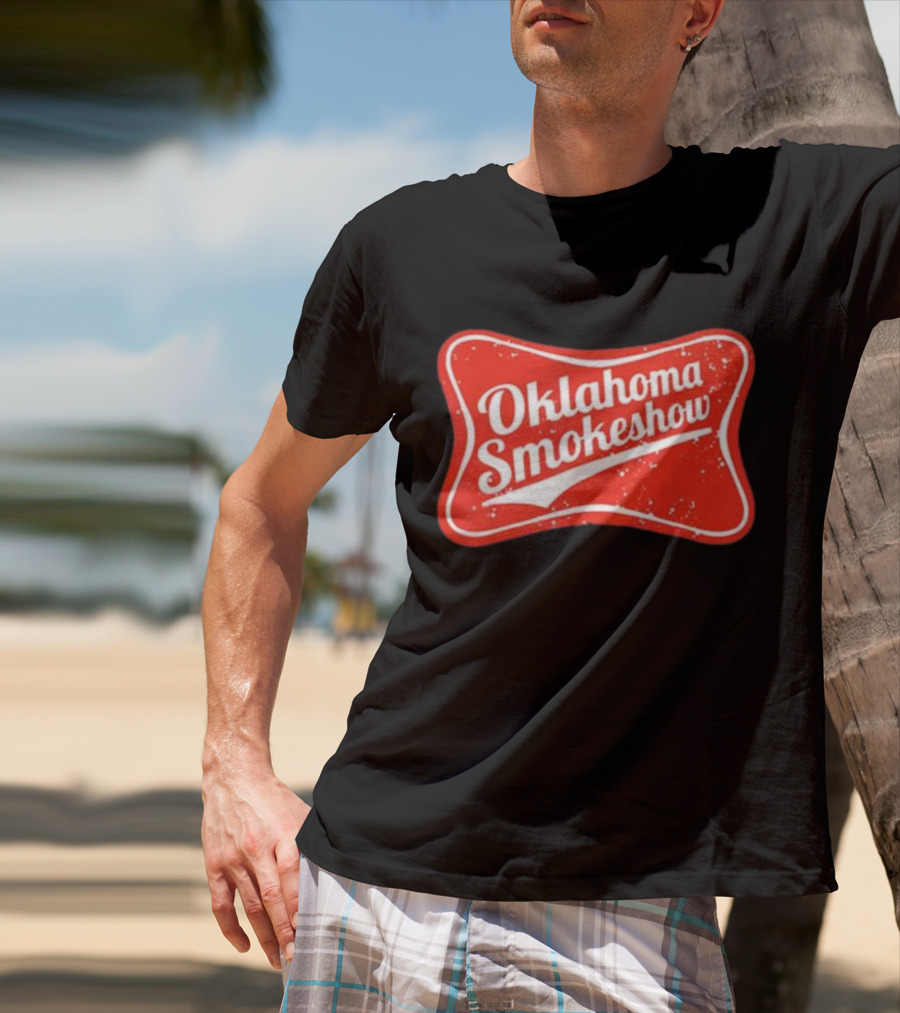 Oklahoma Smokeshow Retro Style Red T-Shirt