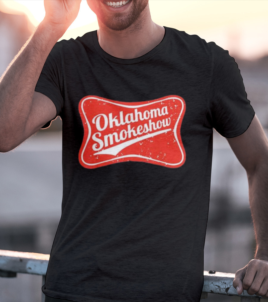 Oklahoma Smokeshow Retro Style Red T-Shirt