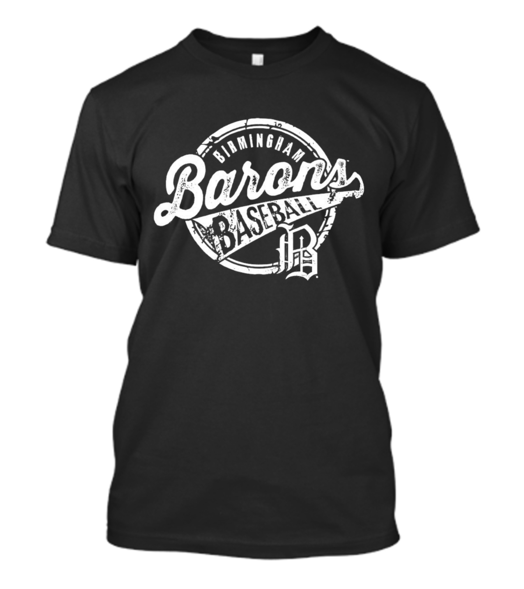 Birmingham Barons Baseball Round Vintage Logo With Initials BP T-Shirt