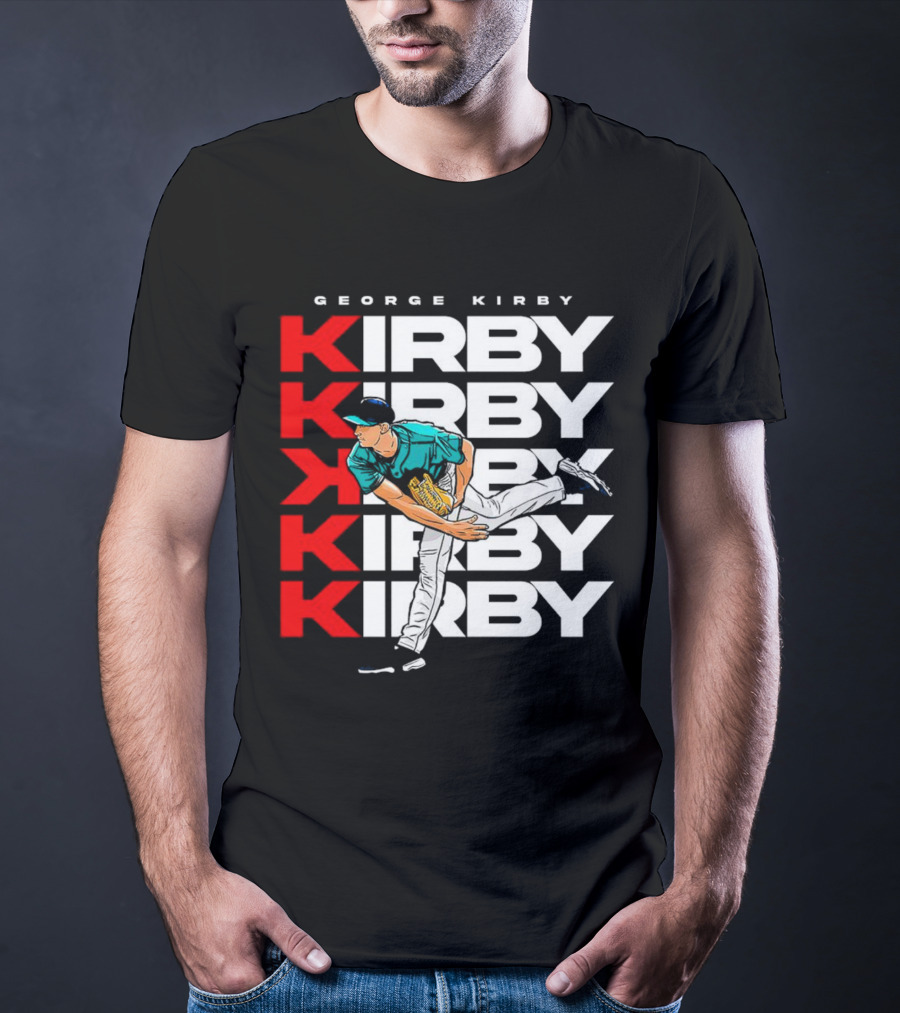 George Kirby Pitching Seattle Mariners K Strikeout T-Shirt