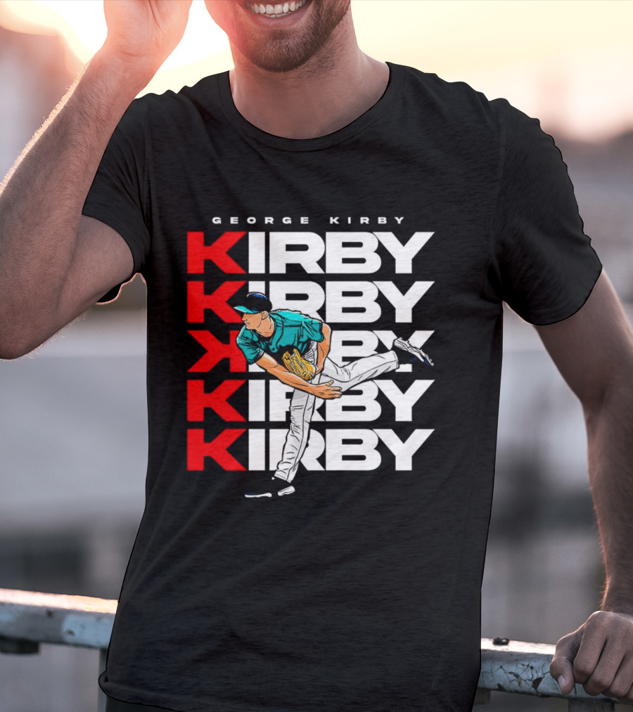 George Kirby Pitching Seattle Mariners K Strikeout T-Shirt
