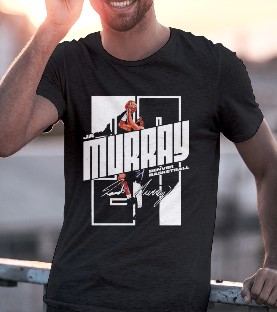 Denver Basketball Jamal Murray Signature NBA Player 27 T-Shirt