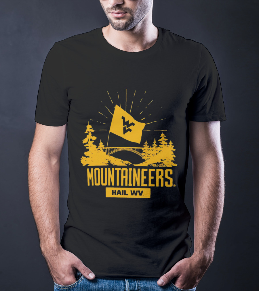 Mountaineers Hail WV West Virginia Colosseum Fan T-Shirt