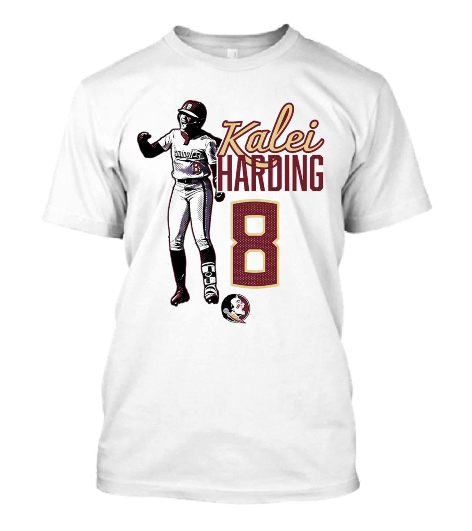 Kalei Harding 8 Florida State Seminoles Player T-Shirt