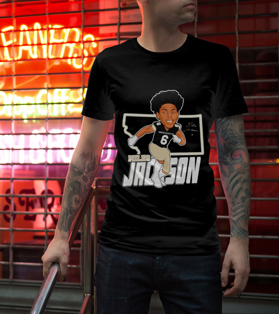 Miles Jackson Bobcat Collective Signature Montana State Bobcats T-Shirt