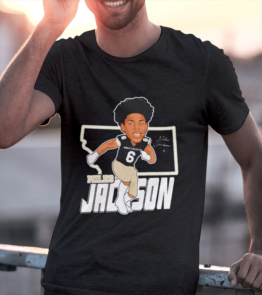 Miles Jackson Bobcat Collective Signature Montana State Bobcats T-Shirt