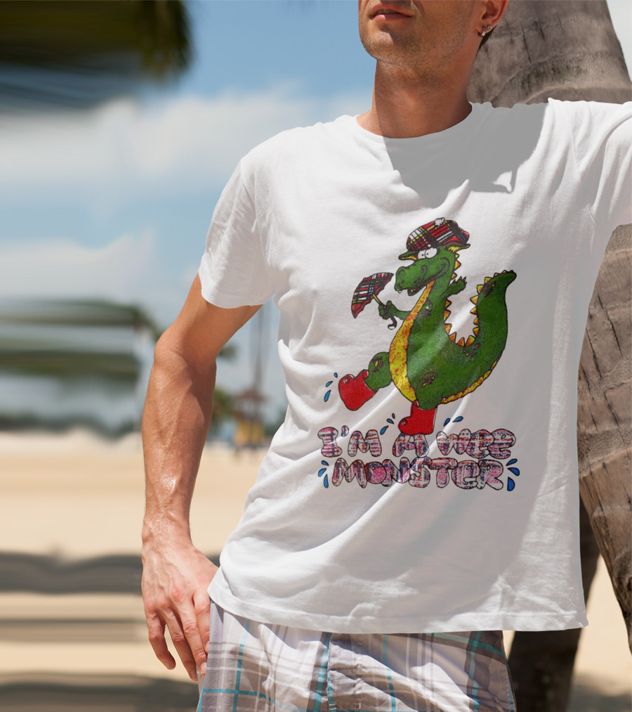 I’m A Wee Monster Scottish Dragon With Plaid Hat And Boots T-Shirt