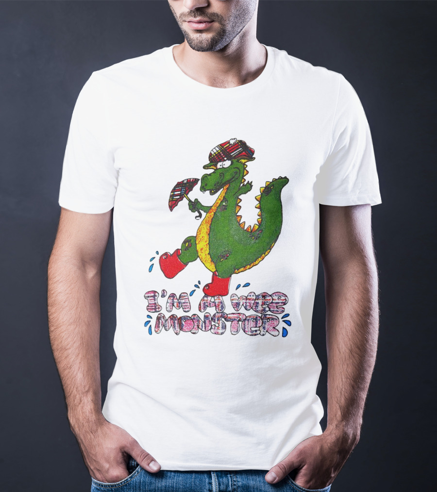 I’m A Wee Monster Scottish Dragon With Plaid Hat And Boots T-Shirt