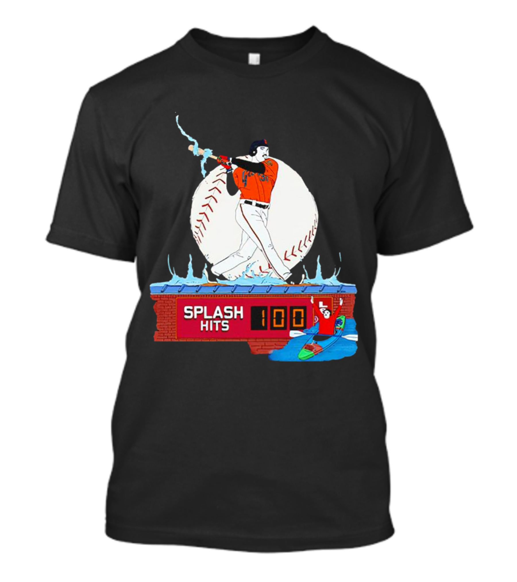 Splash Hits 100 McCovey Cove Baseball Kayaks T-Shirt