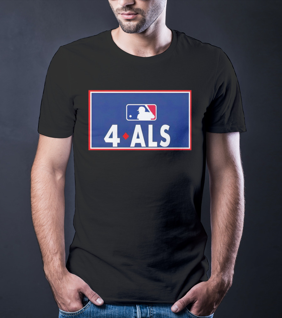 MLB 4 ALS Logo Baseball Diamond T-Shirt