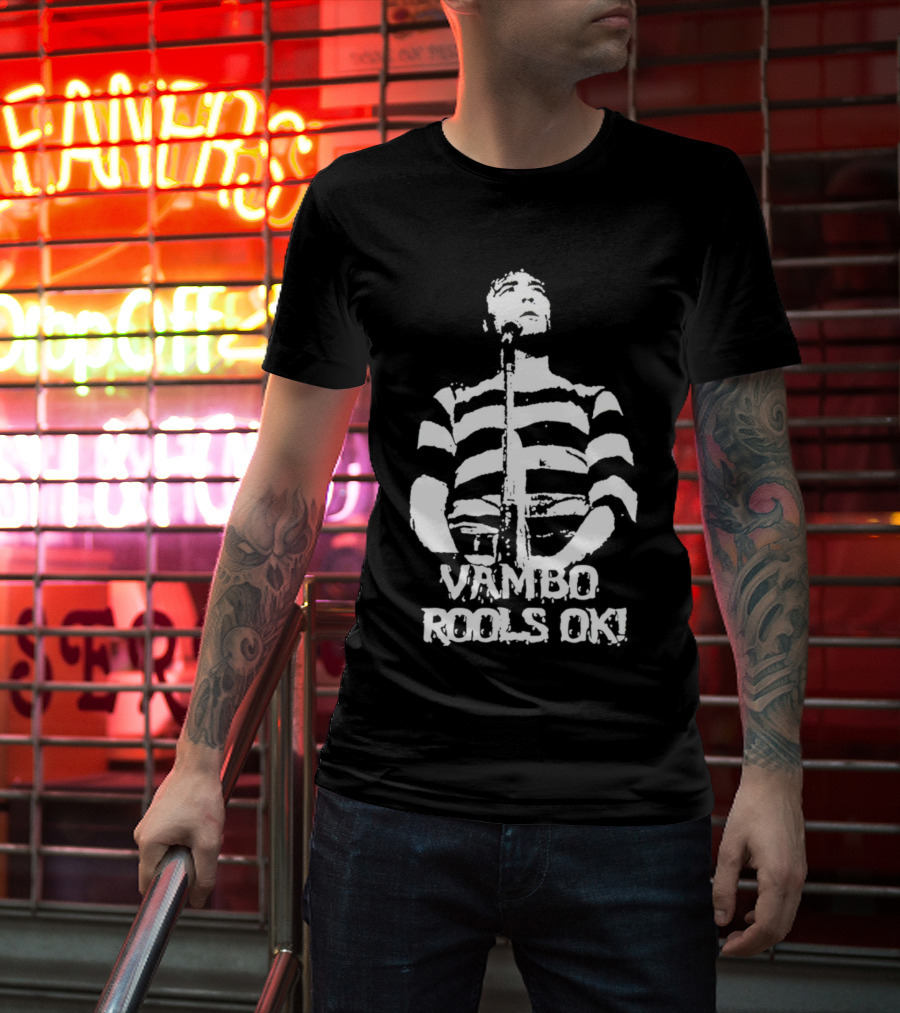 Vambo Rools OK Robert Smith Wore A Vambo Rools Striped T-Shirt