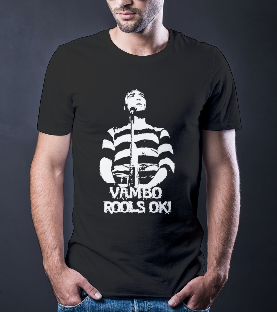 Vambo Rools OK Robert Smith Wore A Vambo Rools Striped T-Shirt