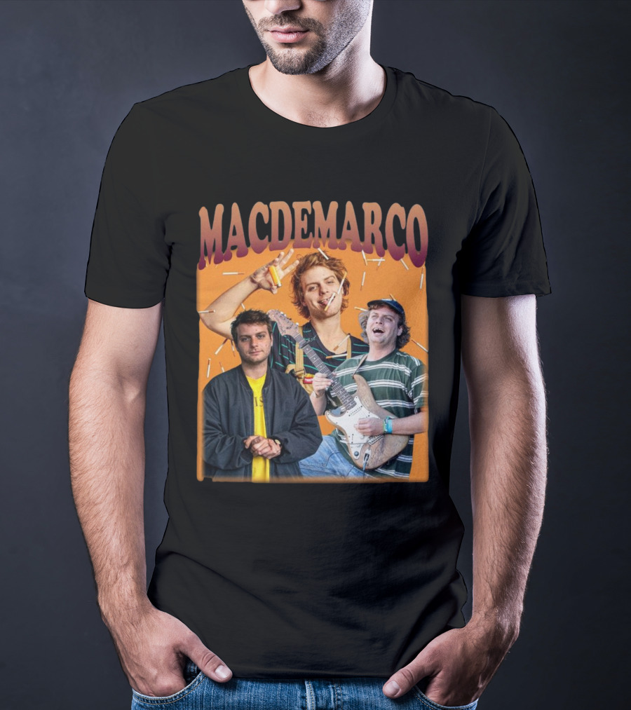Mac Demarco Cigarette Portrait Trio T-Shirt