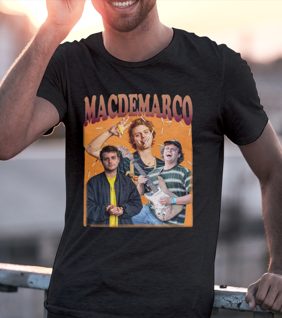 Mac Demarco Cigarette Portrait Trio T-Shirt