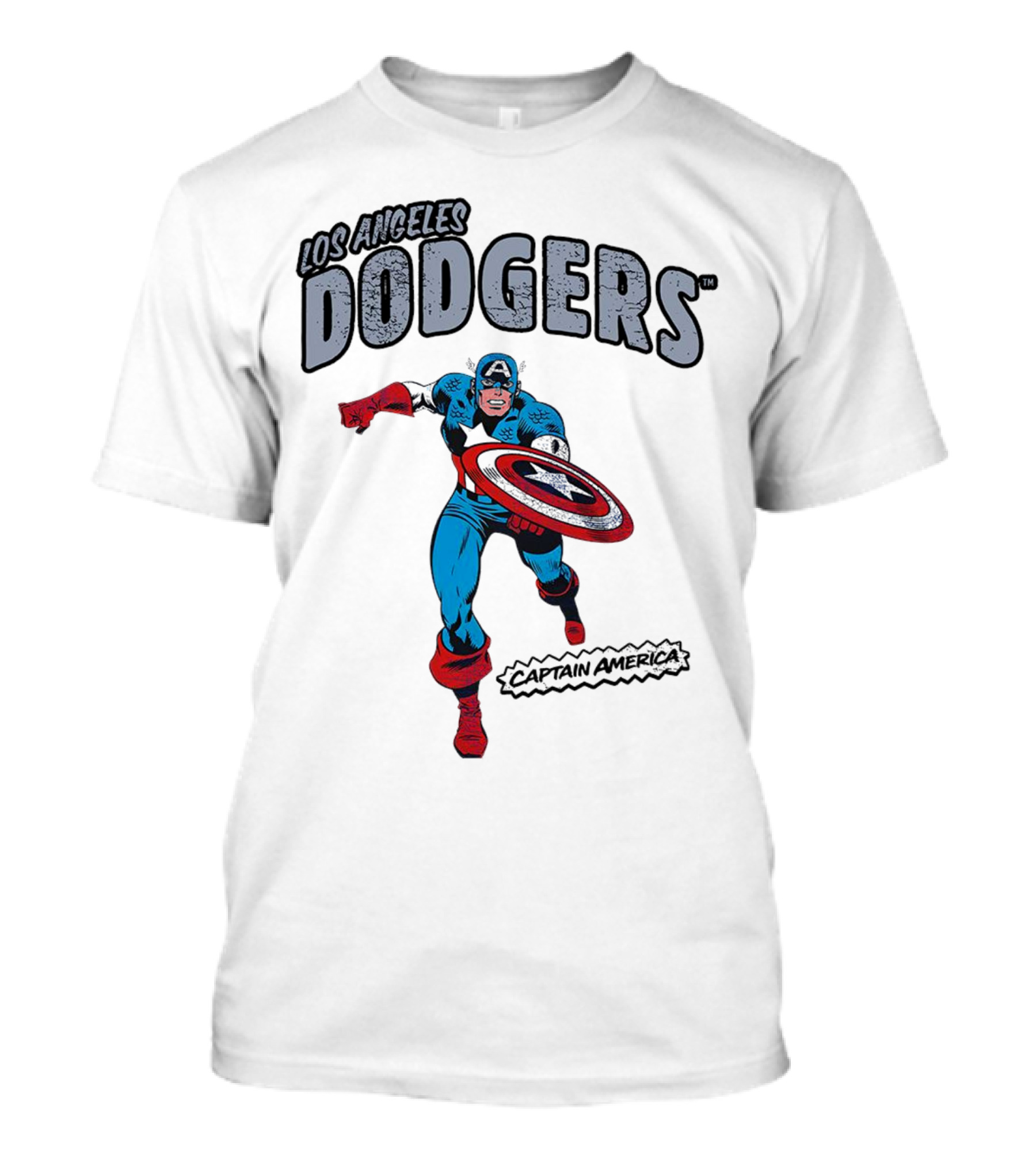 Los Angeles Dodgers Marvel Captain America T-Shirt