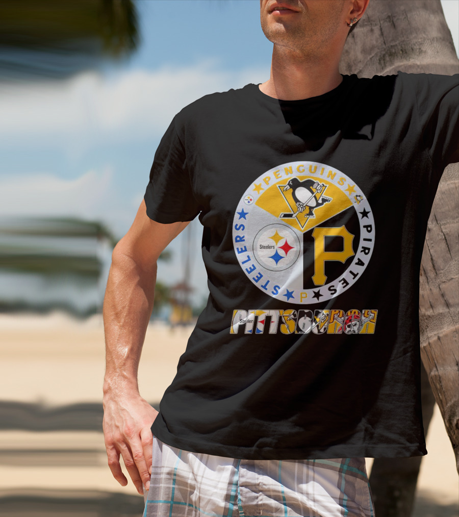 Pittsburgh Steelers Penguins Pirates Pittsburgh Sports T-Shirt