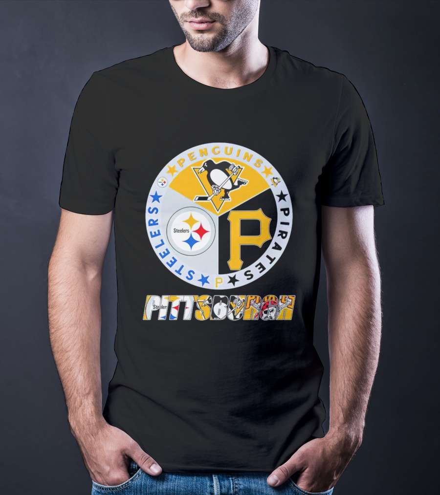 Pittsburgh Steelers Penguins Pirates Pittsburgh Sports T-Shirt