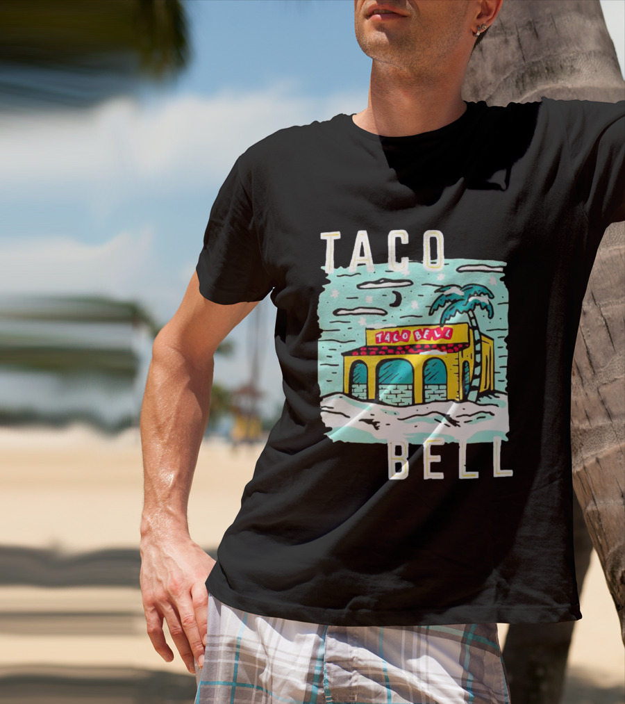 Taco Bell Numero Uno Palm Tree Retro Landscape T-Shirt