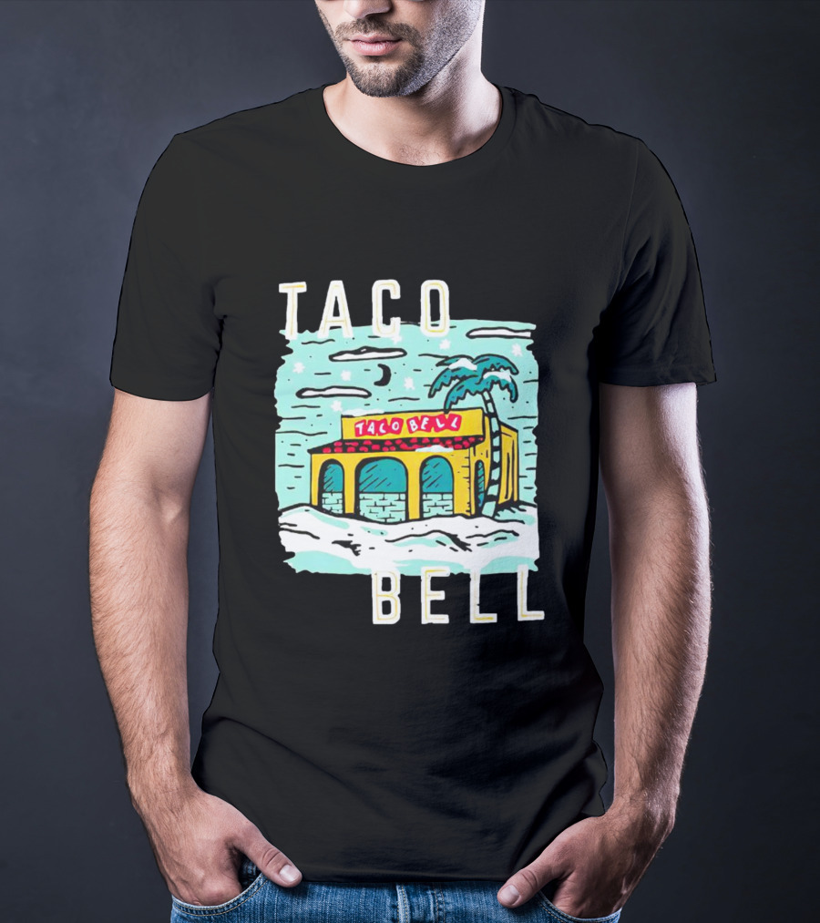 Taco Bell Numero Uno Palm Tree Retro Landscape T-Shirt