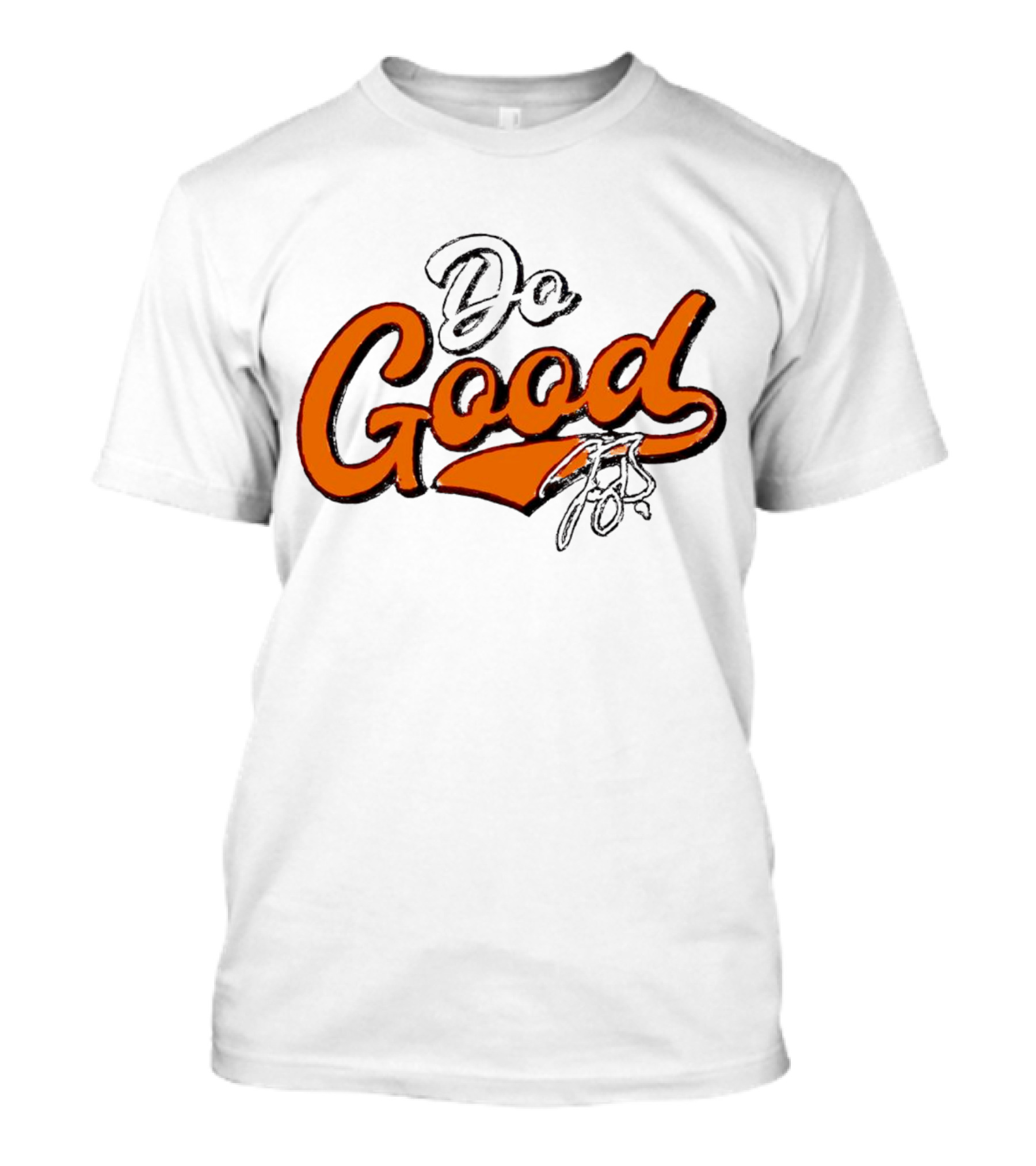 Joe Burrow Do Good Signature Orange Script T-Shirt