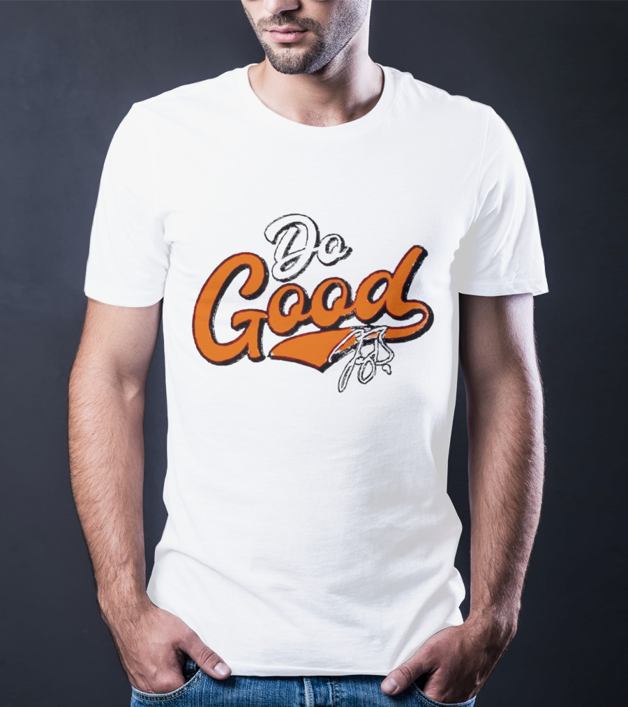 Joe Burrow Do Good Signature Orange Script T-Shirt