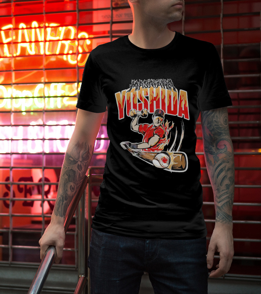 Masataka Yoshida Baseball Fireball Swinging Athlete T-Shirt