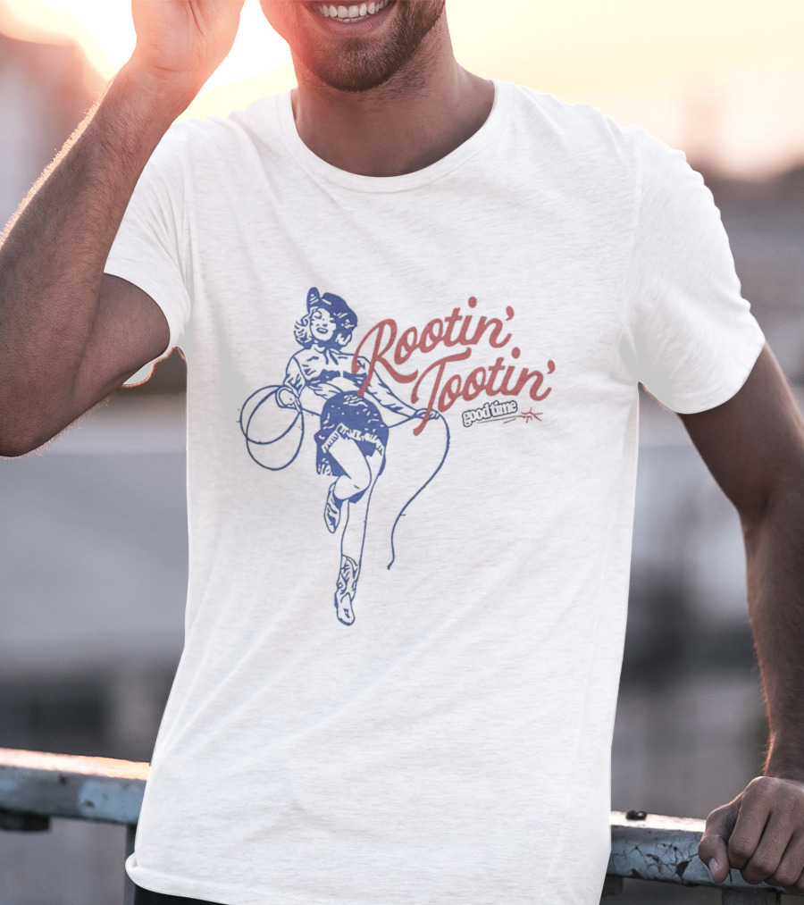 Rootin Tootin Retro Cowgirl With Lasso T-Shirt